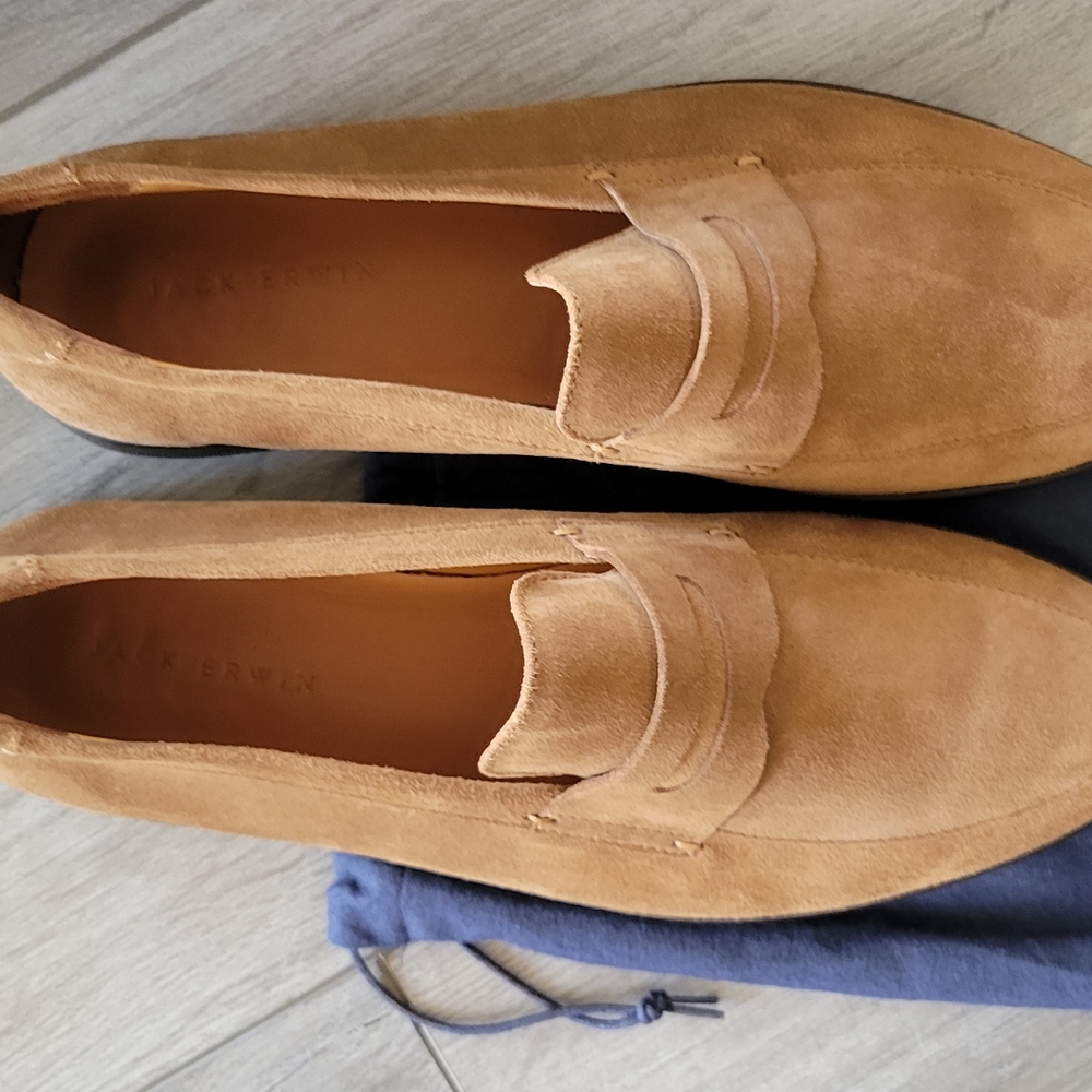 Jack Erwin Tan Seude Loafers 9